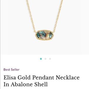 Kendra Scott Abalone Shell Necklace